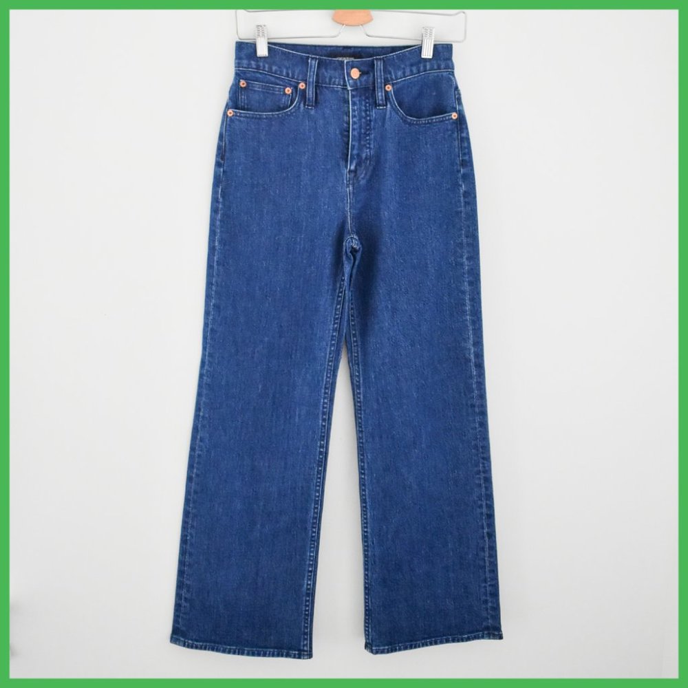Designer High Waisted Full Length Wide Leg Jeans With Zipper Closure